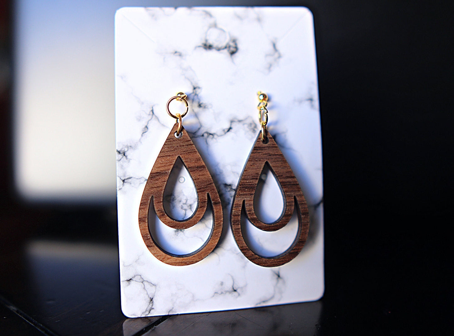 Wooden Loop Earrings
