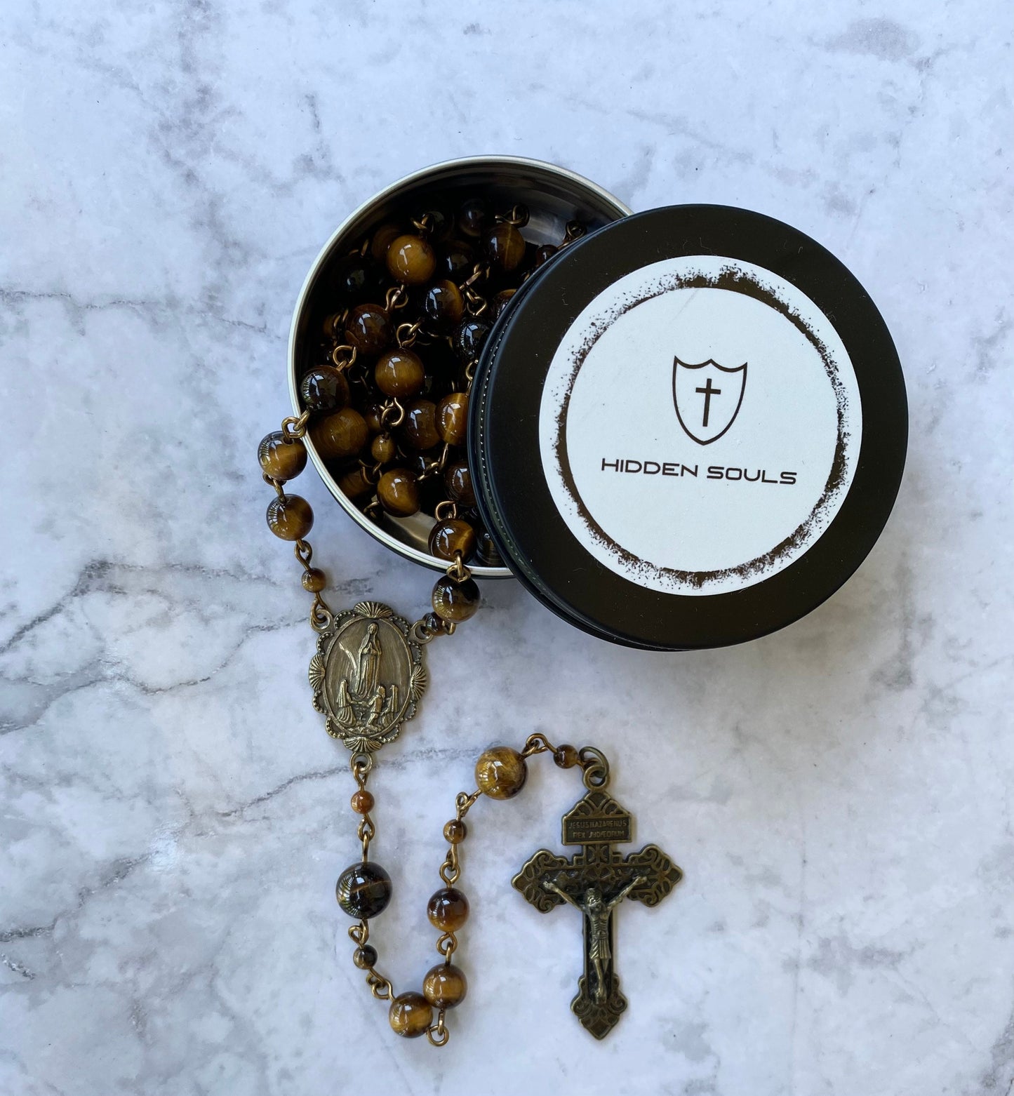Brown Gemstone Rosary