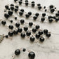 The Iron Vigil Rosary – Black Spinel & Silver