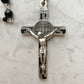 The Iron Vigil Rosary – Black Spinel & Silver
