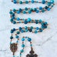 The Stella Maris Heritage Rosary – Pacific Blue Apatite & Antique Copper