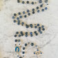 The Holy Family Midnight Ocean Rosary – Dumortierite & Blue Enamel