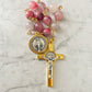 Rose & Gold Madagascar Rhodonite "Mercy" Pocket Rosary