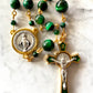 The Emerald Guardian Heritage Rosary – Green Tiger Eye & Enamel