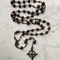 The Precious Blood Heritage Rosary – Red Tiger Eye & Gunmetal