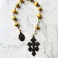 Solar Vigilance "Benedictine" Pocket Rosary:  Radiant. Fortified. Fearless.