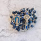 The Holy Family Midnight Ocean Rosary – Dumortierite & Blue Enamel