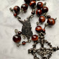 The Precious Blood Heritage Rosary – Red Tiger Eye & Gunmetal