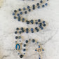 The Holy Family Midnight Ocean Rosary – Dumortierite & Blue Enamel