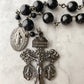 Midnight Black Spinel "Pardon" Pocket Rosary
