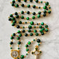 The Emerald Guardian Heritage Rosary – Green Tiger Eye & Enamel