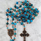 The Stella Maris Heritage Rosary – Pacific Blue Apatite & Antique Copper