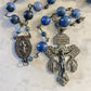 The Midnight Sentinel Pardon Rosary – Dumortierite & Gunmetal