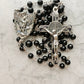 The Iron Vigil Rosary – Black Spinel & Silver