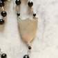 The Iron Vigil Rosary – Black Spinel & Silver