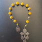 Solar Vigilance "Benedictine" Pocket Rosary:  Radiant. Fortified. Fearless.