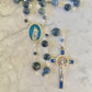 The Holy Family Midnight Ocean Rosary – Dumortierite & Blue Enamel