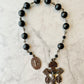 Midnight Black Spinel "Pardon" Pocket Rosary