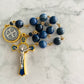 Cobalt & Gold Dumortierite "Guardian" Pocket Rosary
