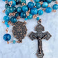 Blue Green Gemstone Rosary