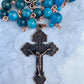 Blue Green Gemstone Rosary