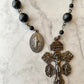 Midnight Black Spinel "Pardon" Pocket Rosary
