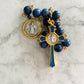 Cobalt & Gold Dumortierite "Guardian" Pocket Rosary