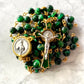 The Emerald Guardian Heritage Rosary – Green Tiger Eye & Enamel