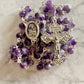 Large Bead Purple Rosary