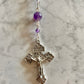 Large Bead Purple Rosary