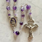 Large Bead Purple Rosary