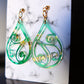 Emerald and Gold Earrings