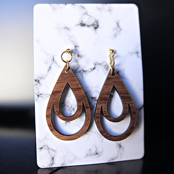 Wooden Loop Earrings