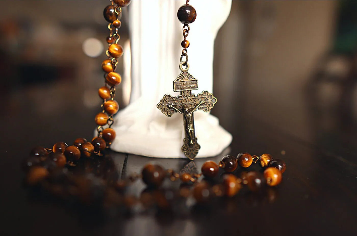 Brown Gemstone Rosary