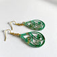 Emerald and Gold Earrings