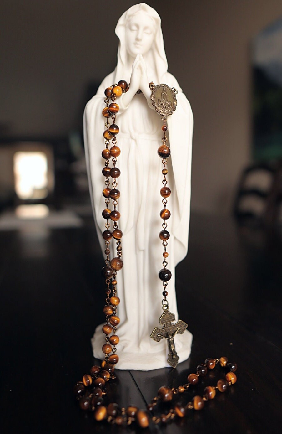 Brown Gemstone Rosary