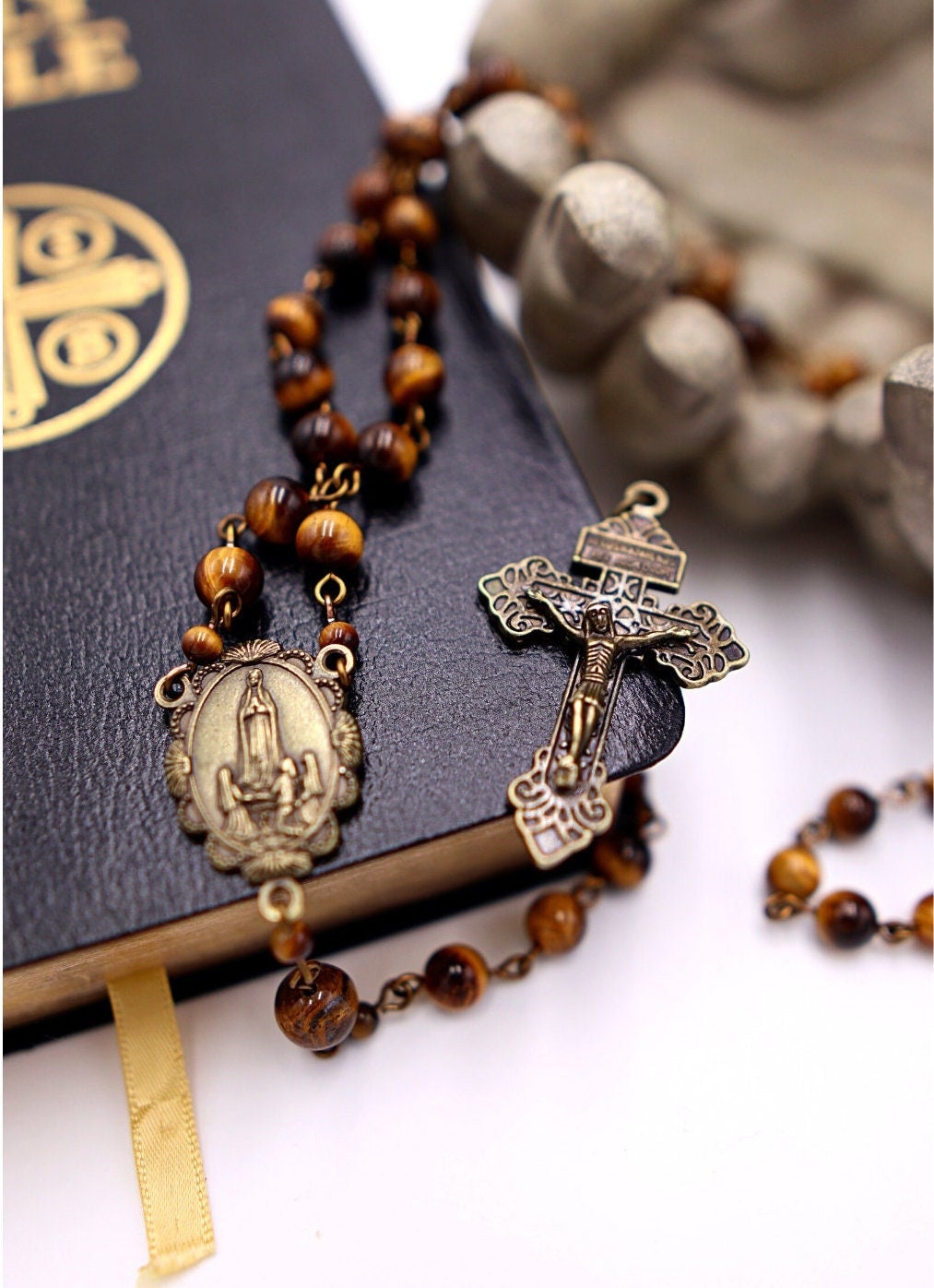 Brown Gemstone Rosary