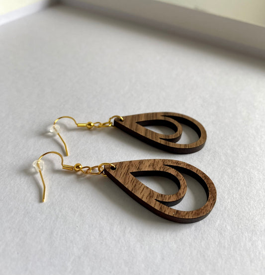 Wooden Loop Earrings