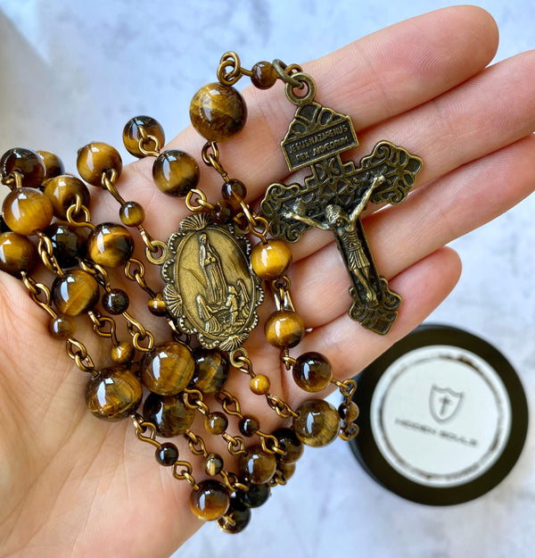 Brown Gemstone Rosary