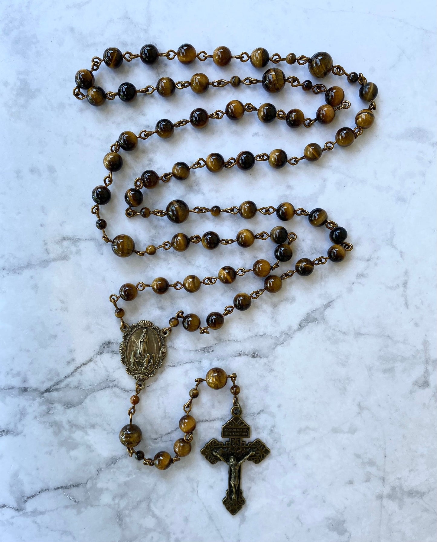 Brown Gemstone Rosary