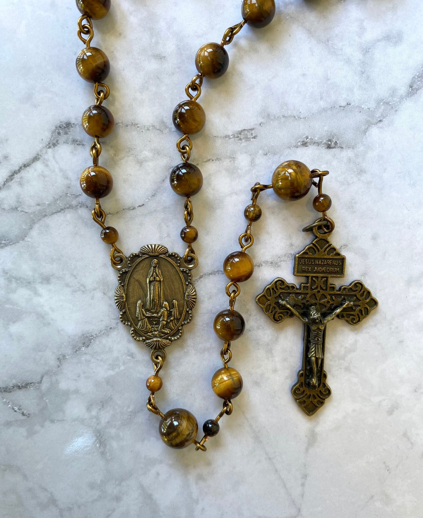 Brown Gemstone Rosary