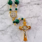 Dark Green Gemstone Mini Rosary