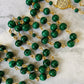 Malachite gemstone Rosary - Handmade in the USA - Green prayer beads - Catholic meditation