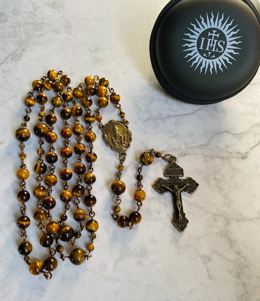 Brown Gemstone Rosary