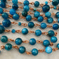 Blue Green Gemstone Rosary